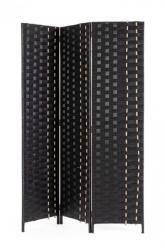 Bizzotto Paravan decorativ bambus hartie negru Jalila 135x6x180 cm (0721681)