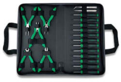 TOPTUL Set mini patent+ cleste spit+ surubelnite +Clești cu arc pentru electronice MAC1010GPN-019A Cleste
