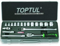 TOPTUL Trusa tubulare 3/8 6 colturi 18 piese 40 piese MAC1005GCAD1805