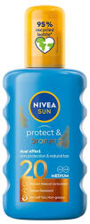 Nivea Sun Protect & Bronze spray de protecție solară pentru față și corp spf 20 unisex 200 ml