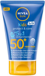 Nivea Sun Kids Protect & Care Sun Lotion 5 in 1 lapte de protecție solară spf 50 pentru copii 50 ml