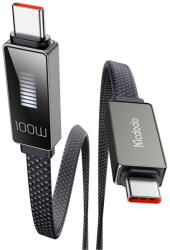 Mcdodo CA-4470 USB-C - USB-C Kábel kijelzővel (100W, 1.2m, fekete) (CA-4470)
