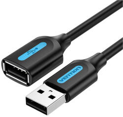 Vention CBIBJ 5m Hosszú Fekete USB 2.0 hosszabbítókábel (CBIBJ)