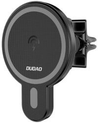 Dudao F13 Autós Telefon Tartó Qi Indukciós Töltővel, 15W (Fekete) (F13)