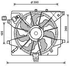 Ava Quality Cooling Ventilator, radiator AVA QUALITY COOLING HY7563