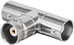 DeTech Конектор DeTech, BNC F - 2xBNC F, 10pcs. - 17173 (DE-17173)