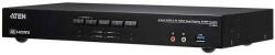 ATEN Kvm превключвател aten cs1844-at-g, 4 порта usb 3.0, За 2 hdmi монитора (cs1844-at-g) - zettabytex