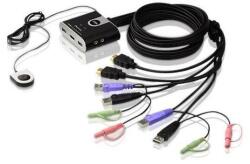 ATEN Превключвател kvm aten cs692, дву портов usb hdmi превключвател (cs692-at) - zettabytex