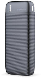 Forever Power bank, külső akkumulátor, 2 USB + Type-C port, 10000mAh, fekete, Forever TB-100M (TB-100M)