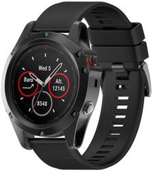 Csere szíj 26mm Garmin Fenix 3, 3HR, 5X, 5X Plus fekete színhez