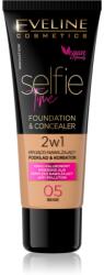 Eveline Cosmetics Selfie Time alapozó és korrektor 2 az 1-ben árnyalat 05 Beige 30 ml