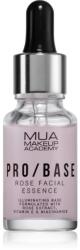 MUA Makeup Academy PRO/BASE Rose élénkítő sminkalap a make - up alá csipkerózsa kivonattal 15 ml