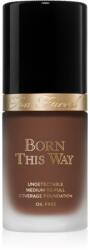 Too Faced Born This Way Flawless Coverage Natural Finish Foundation fedő hatású alapozó természetes hatásért árnyalat Truffle 30 ml