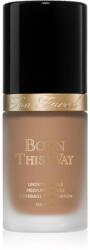 Too Faced Born This Way Flawless Coverage Natural Finish Foundation fedő hatású alapozó természetes hatásért árnyalat Warm Beige 30 ml
