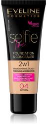 Eveline Cosmetics Selfie Time alapozó és korrektor 2 az 1-ben árnyalat 04 Natural 30 ml