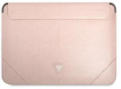 GUESS Sleeve Saffiano Triangle Logo, GUCS16PSATLP 16" laptop tok, rózsaszín (GUCS16PSATLP)