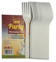 TUTI Műanyag villa, 20 db, TUTI Party (KHMU150) (KHMU150)