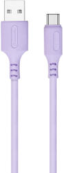 ColorWay Kabel Usb Type-c (soft Silicone) 2.4a 1m, Purple (cw-cbuc044-pu)