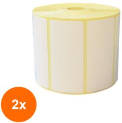 Trada Supply Set 2 x Rola Etichete Autocolante, Direct Termice, 56 x 25 mm, 1000 Etichete / Rola (DES-2xSDN-ART002009SED)