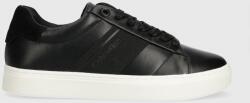 Calvin Klein sneakers din piele CUPSOLE LACE UP HE LTH culoarea negru, HW0HW02051 PPYH-OBD2IP_99X