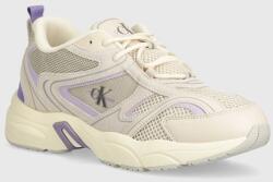 Calvin Klein sneakers YW0YW00891 RETRO TENNIS SU-MESH W culoarea alb, YW0YW00891 PPYX-OBD00K_02X (YW0YW00891)