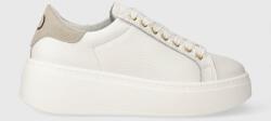 TWINSET sneakers din piele culoarea alb, 241TCT094 PPYH-OBD3OK_00X