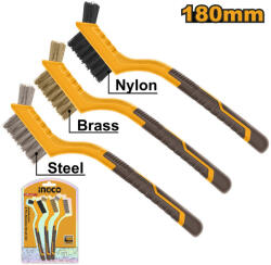 INGCO Drótkefe készlet 3 részes 180 mm (HKTWB10306) - vasasszerszam