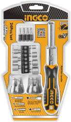 INGCO Racsnis csavarhúzó készlet 24 részes (HKSDB0248) - vasasszerszam