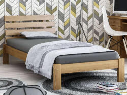 Komforttéka Klara Tömör Fenyő Ágykeret - Tölgy - 90x200 cm