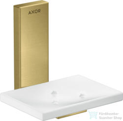 Hansgrohe AXOR UNIVERSAL RECTANGULAR fali szappantartó, szálcsiszolt sárgaréz hatású 42605950 (42605950)