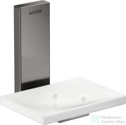 Hansgrohe AXOR UNIVERSAL RECTANGULAR fali szappantartó, polírozott fekete króm 42605330 (42605330)