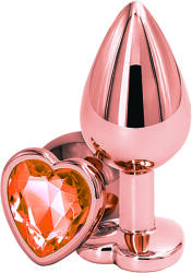 Passion Labs Dop Anal Brilliant Anal Plug Small, Rose Gold, Piatra Portocalie, Passion Labs