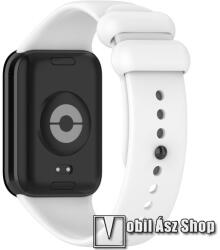 Xiaomi Smart Band 9 Pro, 8 Pro, Redmi Watch 4, Okosóra szíj, Szilikon, 128+100mm hosszú, Fehér