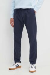 Tommy Hilfiger nadrág vászonkeverékből sötétkék, chino - sötétkék 32/34