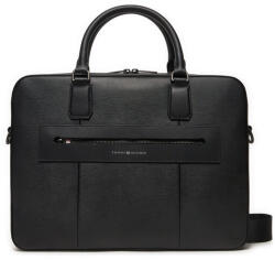 Tommy Hilfiger Laptoptáska Tommy Hilfiger Business Leather Computer Bag AM0AM12489 Fekete 00