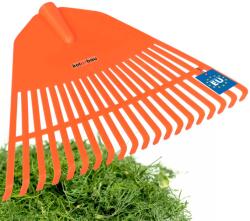 Kotarbau Greblă de grădină din plastic pentru frunze iarbă 45 cm - Culoare portocalie (R199) Grebla