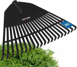 Kotarbau Greblă de grădină din plastic pentru frunze iarbă 45 cm - Culoare negru (R206) Grebla