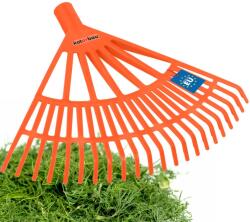 Kotarbau Greblă de grădină din plastic pentru frunze iarbă 44 cm - Culoare portocalie (R201) Grebla