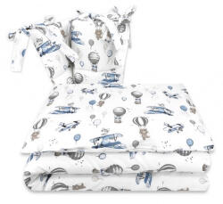  Baby Shop 3 részes ágynemű garnitúra - Kék repülőgép