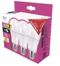EMOS ZQ5160.3 Classic A60 14W 806lm E27 meleg fehér 3db-os LED izzócsomag (ZQ5160.3) - officedepot