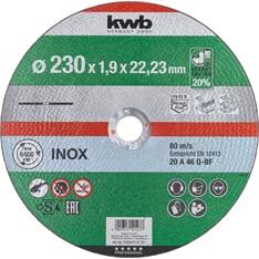 kwb 49712123 AKKU-TOP EXTRA INOX 230x22, 23x1, 9 mm vágótárcsa (49712123) - officedepot