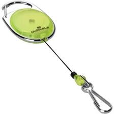 DURABLE Style jojós karabineres 1db sárga névkitűző tartó (832704) - officedepot