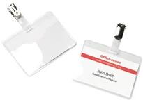 Office Depot 90x60mm klippes fekvő 50db névkitűző (1520142) - officedepot