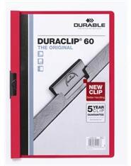DURABLE Duraclip A4 60lapos piros clip-mappa (220903) - officedepot
