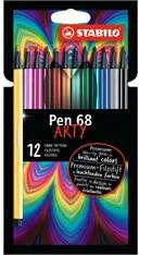 STABILO ARTY Pen 68 12db-os vegyes színű filctoll készlet (6812-1-20) - officedepot