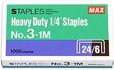 MAX No 3-1M 24/6 1000db/csomag fűzőkapocs (2M3-1M) - officedepot