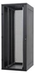 TRITON 19" 42U 800x1000 mm Biztonsági üvegajtóval, teherbírás 800kg, fekete szétszedhető szerver szekrény (RZA-42-A81-BAY-N1-OZA) - officedepot