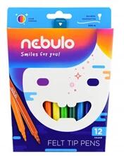 Nebulo vízbázisú 12db-os vegyes színű filctoll készlet (NFT-1-12) - officedepot