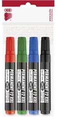 ICO Permanent 12 XXL 4db-os vegyes színes marker (9580082004) - officedepot