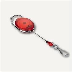 DURABLE Style jojós karabineres 1db piros névkitűző tartó (832703) - officedepot